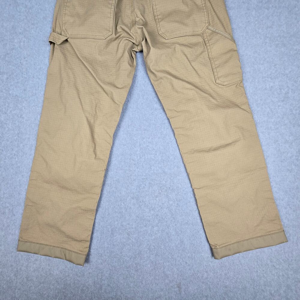 Ridgecut Toughwear 34x30 Beige Ripstop Work Pants Reinforced Double Knee - Picture 7 of 14